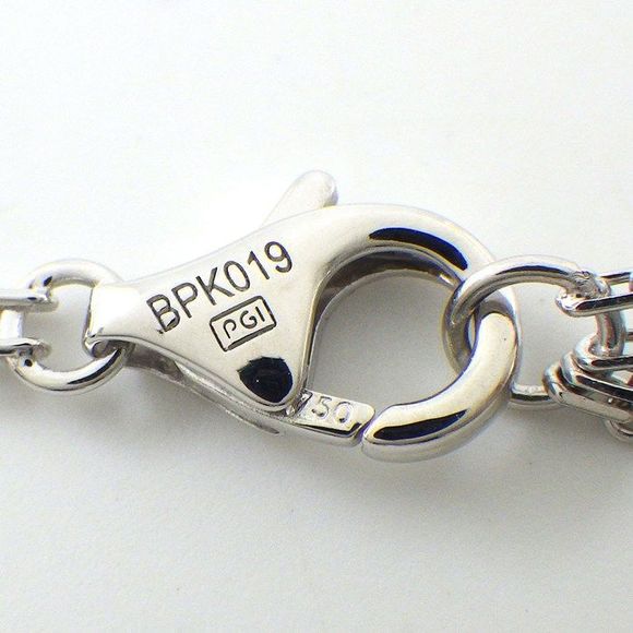 Cartier Bracelet Love B6038100 Circle Double Chain 2 Points Diamonds Total - Picture 4 of 10